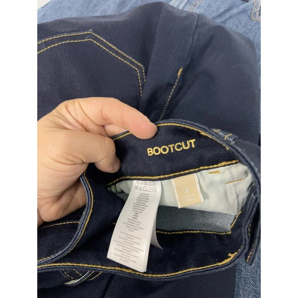 Michael Kors Jeans Womens 8 Bootcut Stretch Denim Pants‎ Cotton Blend